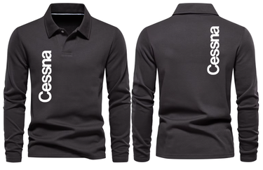 CESSNA LOGO LONG SLEEVE POLO